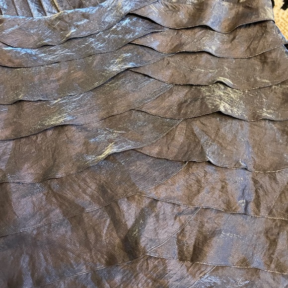 Brown Cocktail dress with silver shimmer - Picture 4 of 9